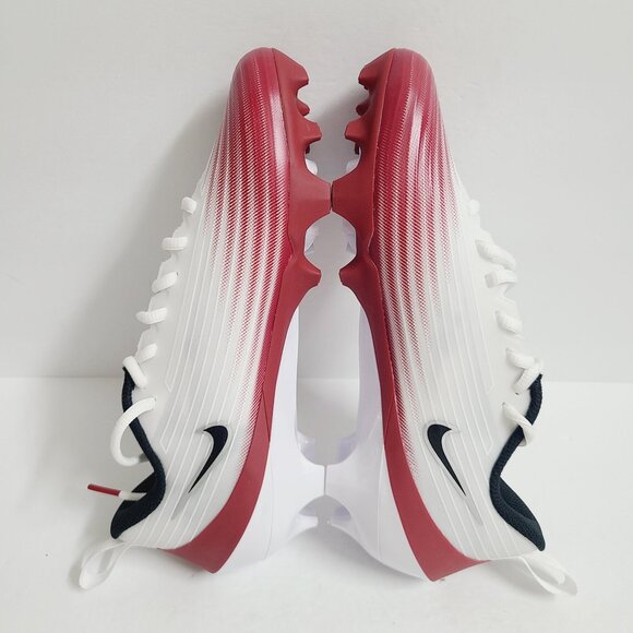 NEW Nike Vapor Speed 3 TB Football Cleats HM8849-102 Size 8 White Red #1 main image 4